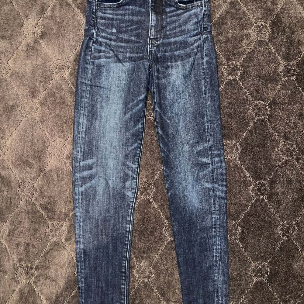 American Eagle Women’s Super High Rise Jegging Size 00 Dark Wash 28" Inseam